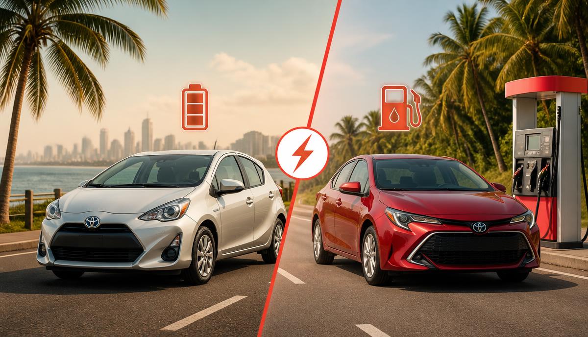 Hybrid versus petrol car comparison