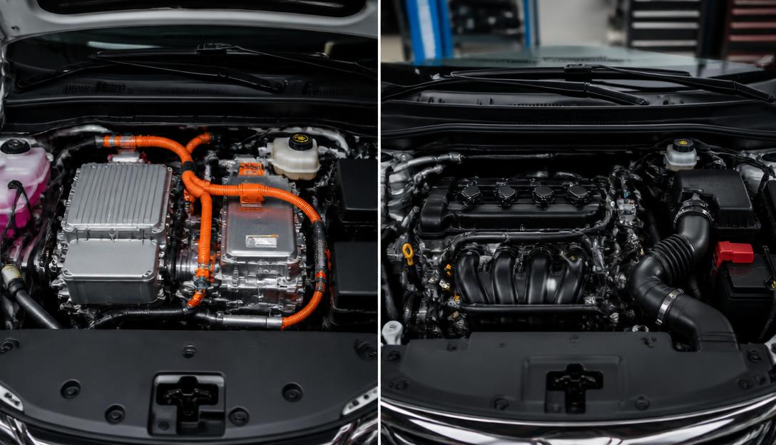 Hybrid and petrol engine comparison